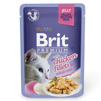 Hrana umeda pentru pisici Brit Cat Delicate Chicken in Jelly , 6 x 85 g Hrana umeda pentru pisici Brit Cat Delicate Chicken in Jelly , 6 x 85 g