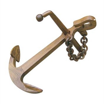 Ancora decorativa Sea Club din lemn, 28.5x35x27cm Ancora decorativa Sea Club din lemn, 28.5x35x27cm