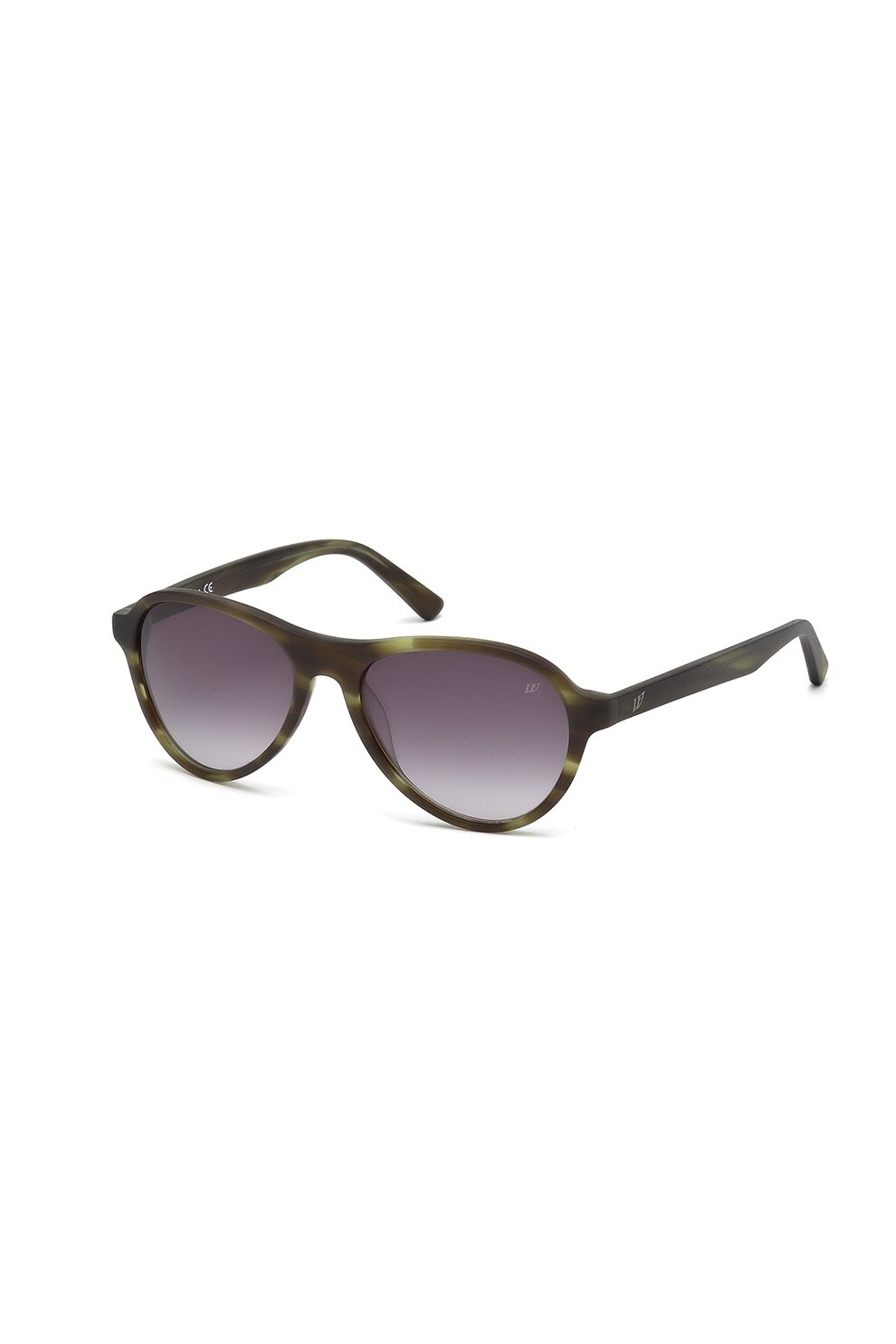 Web, Ochelari de soare ovali unisex, Verde tortoise, 54-17-145 Standard