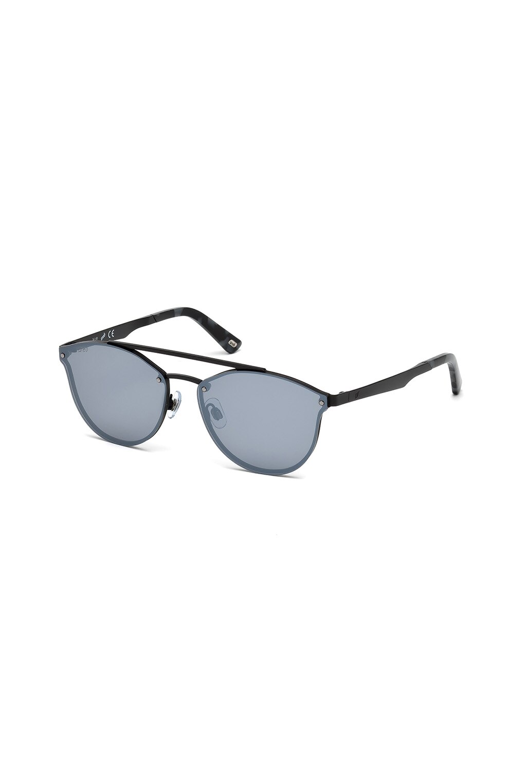 Web, Ochelari de soare pilot unisex, Negru, 59-15-140 Standard