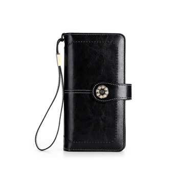 Portofel dama din piele naturala BTG-920, Negru Portofel dama din piele naturala BTG-920, Negru