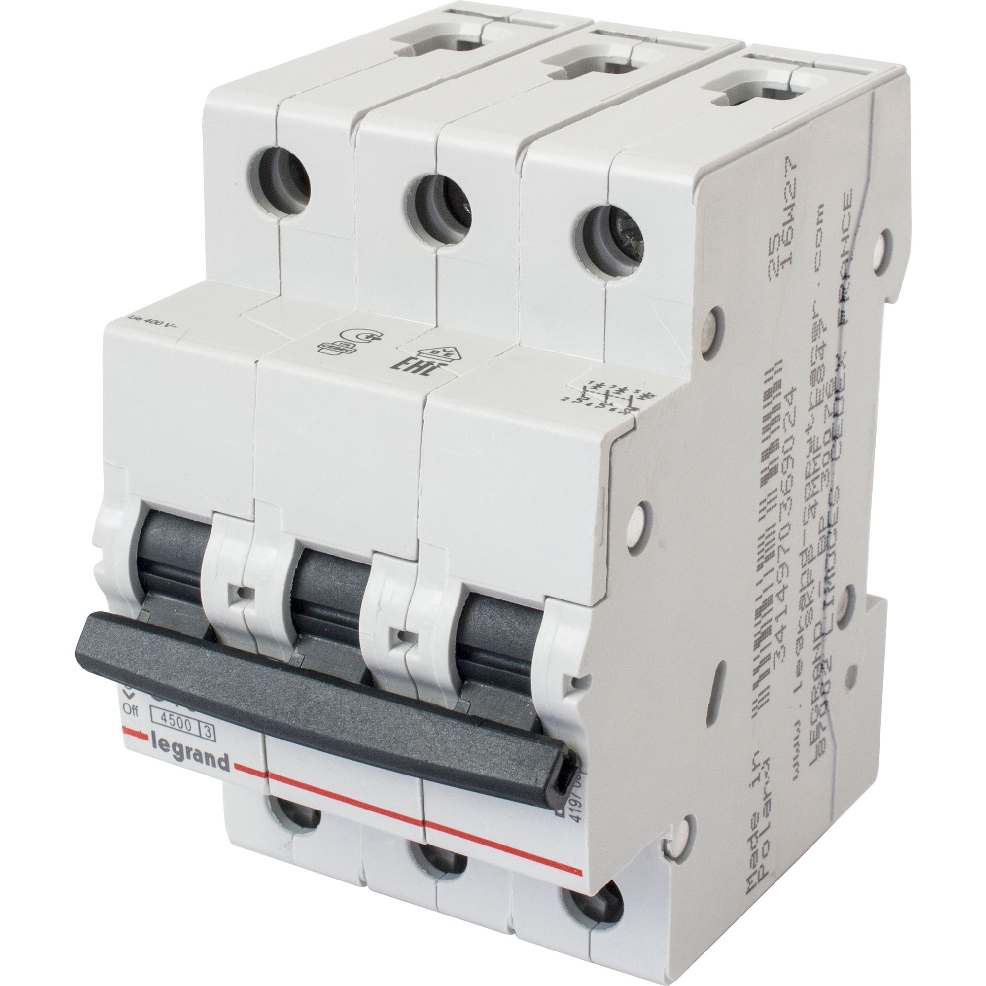 Siguranta automata Legrand DNX3 3P 20A 4,5kA,cod 419709