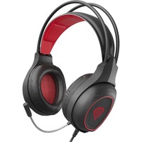 Casti Genesis Radon 300, 7.1 Virtual, USB, negru-rosu