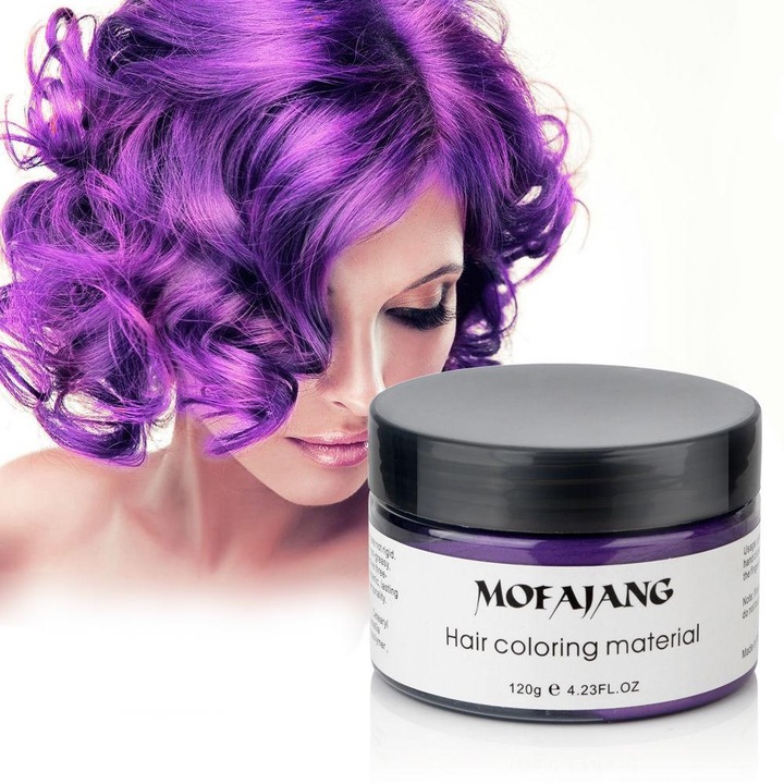 Mofajang Hajszínező hajviasz, 120 g, Violet