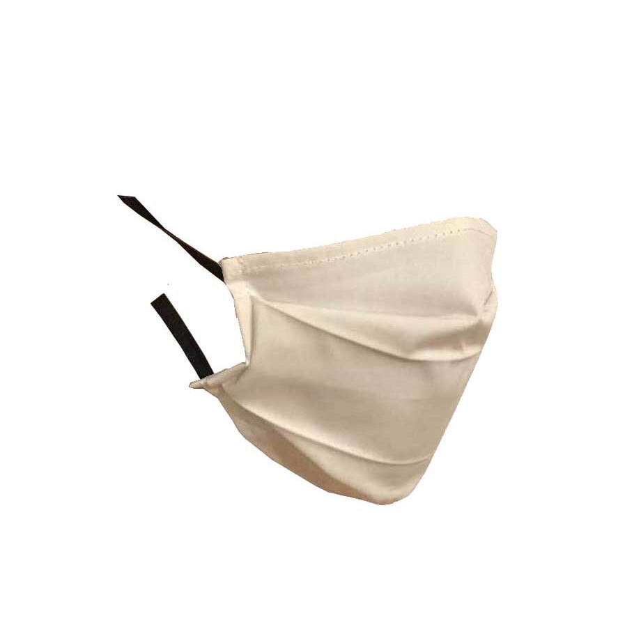 Set 10 x Masca protectie din bumbac 2 straturi Alb