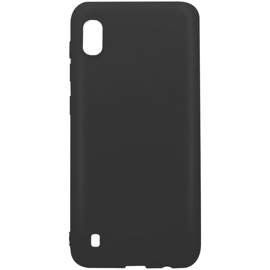 Husa de protectie Lemontti Silicon Silky pentru Samsung Galaxy A10, Negru