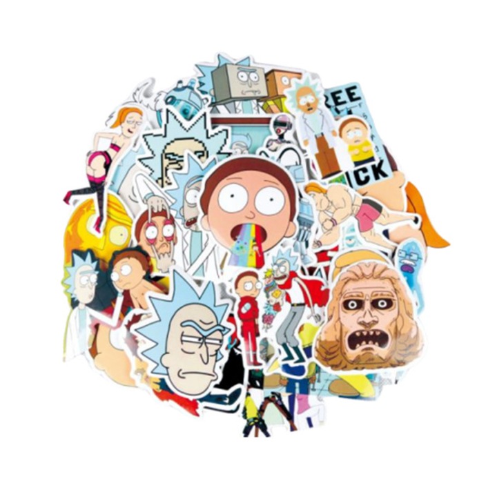 Set 35 Stickere Rick and Morty