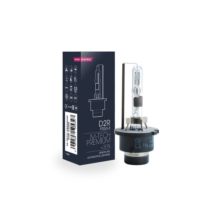 Ксенонова Крушка За Фар D2R Premium +30%, 4300K, 85V, 35W, 1 Брой M-Tech 616904