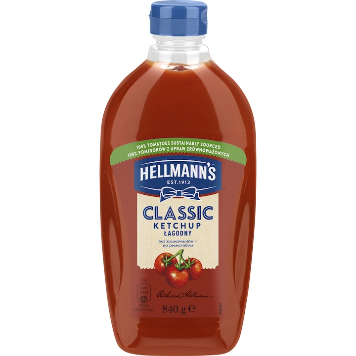 Hellmann klasszikus ketchup, 840g