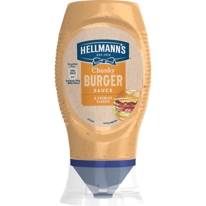 Sos chunky burger Hellmann's, 250ml