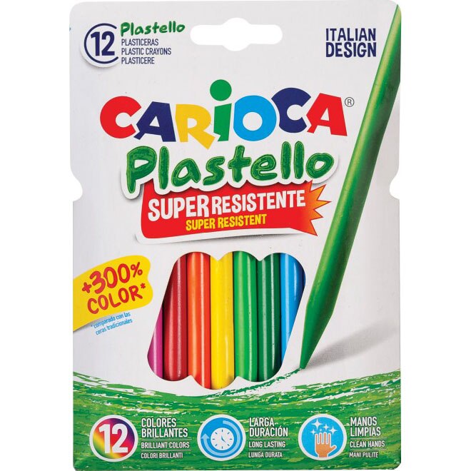 Creioane plastifiate CARIOCA Plastello 12/set