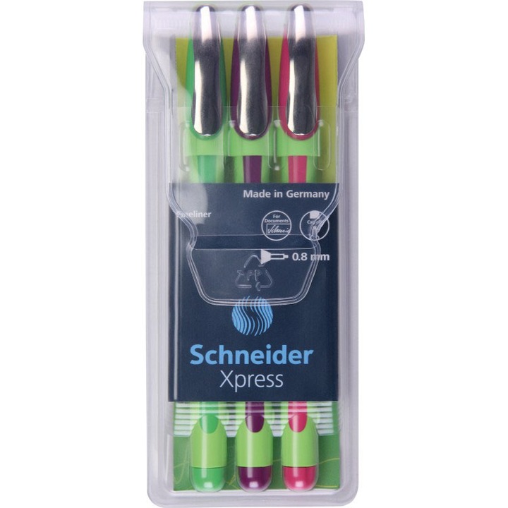 Liner 0.8mm Schneider Xpress 3/portofel Colors 190095
