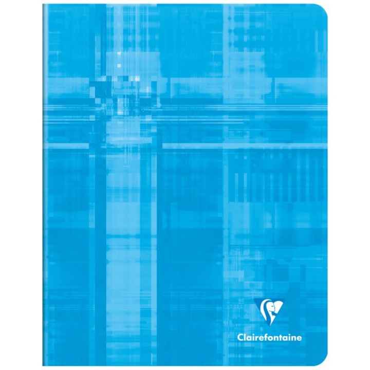 Caiet A5+(16,5x21cm) capsat, 60 file, Clairefontaine, dictando, albastru