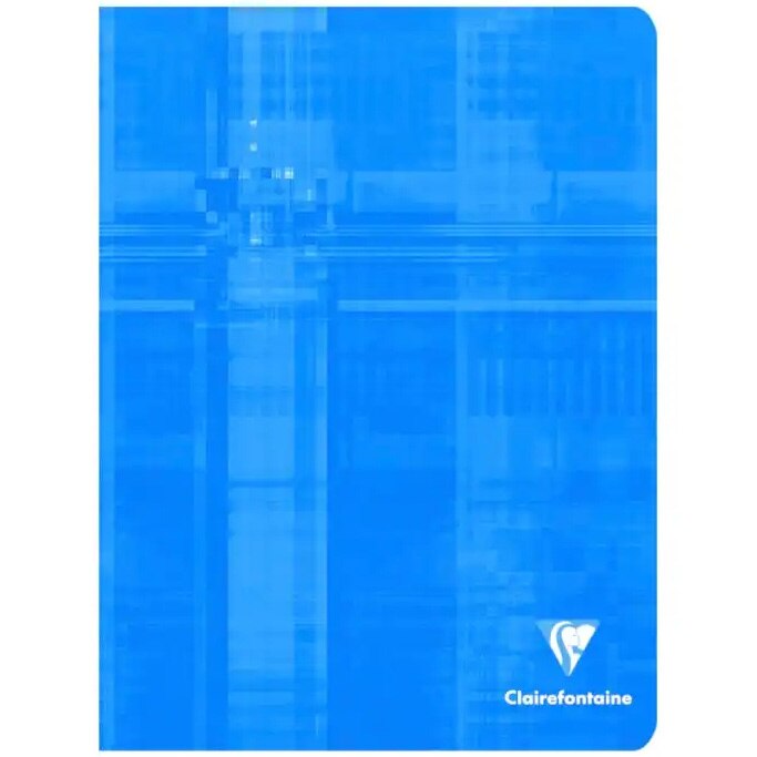 Caiet capsat 17x22 cm, 48 file, Clairefontaine, matematica, albastru