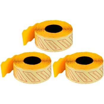 Rola pret 26x16, 1000buc, 3 buc/set, portocaliu Rola pret 26x16, 1000buc, 3 buc/set, portocaliu