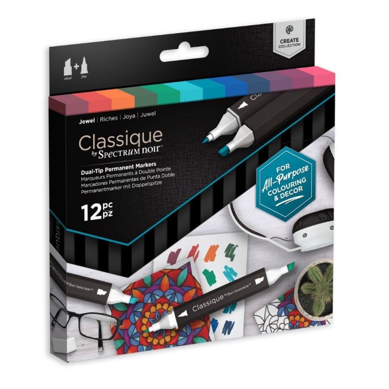 Set 12 markere JEWEL , Spectrum Noir