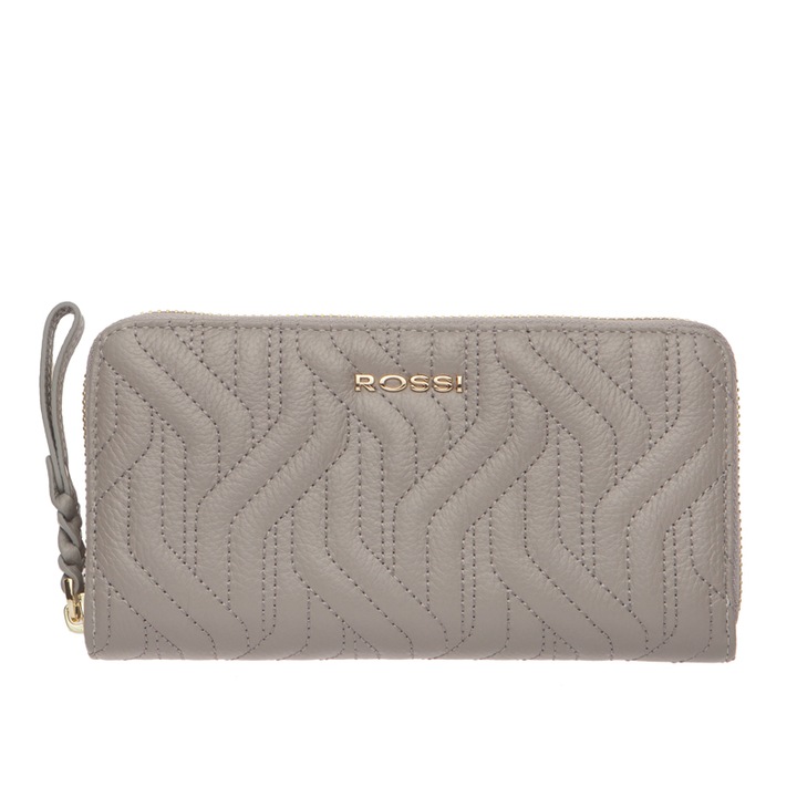 Дамско портмоне Rossi, RSC0630, Сиво, Декоративен шев