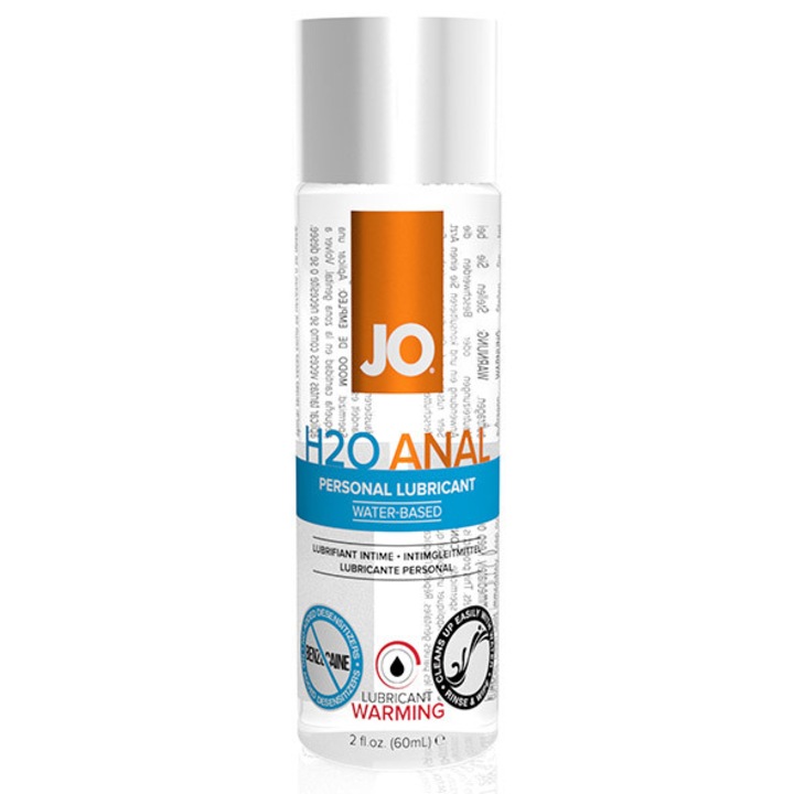 Anális H2O Síkosító Melegítő 60 ml System Jo SJ40109