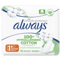 Absorbante Always Cotton Protection Ultra, 12 buc