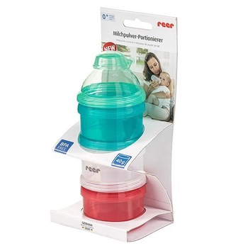 Recipient cu 3 compartimente pentru lapte praf REER 21012 Recipient cu 3 compartimente pentru lapte praf REER 21012