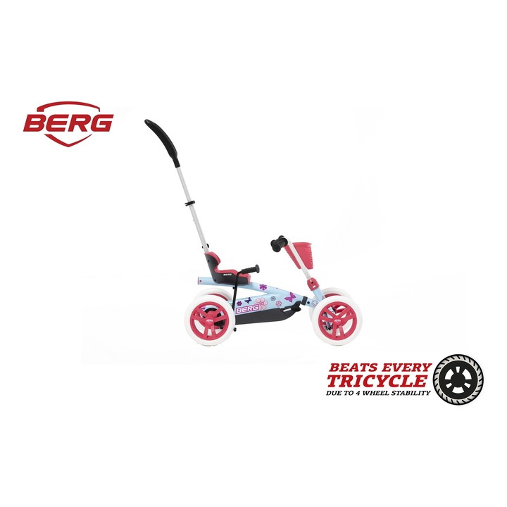 Berg Buzzy Bloom go-kart gyerekjármű, fehér / rózsaszín