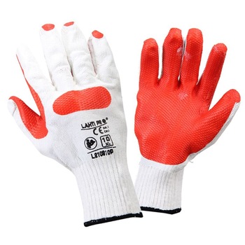 Manusi latex cu poliester-bumbac intarita dorsal , marime XL ( 10 ) Manusi latex cu poliester-bumbac intarita dorsal , marime XL ( 10 )