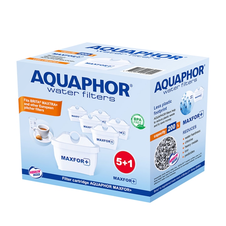 Комплект филтри Maxfor+ Aquaphor, 6 броя