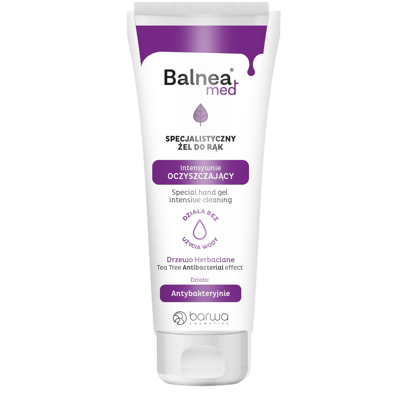 Gel de maini antibacterian si curatare intensiva, Balnea Med Barwa 60 ml