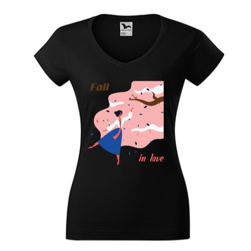 Tricou Femei, Guler V, personalizat 