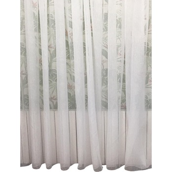 Perdea alba 900x245cm cu mici insertii albe by Liz Line - RD1339 Perdea alba 900x245cm cu mici insertii albe by Liz Line - RD1339