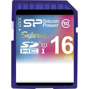 Card de memorie Silicon Power 16 GB MicroSDHC UHS-1 Superior class 10 Card de memorie Silicon Power 16 GB MicroSDHC UHS-1 Superior class 10