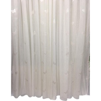 Perdea ivoire 200x245cm, cu fluturi albi, cu rejansa by Liz Line - RD1322