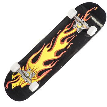 Skateboard Action One ABEC-7, Aluminiu, 79 x 20 cm, multicolor, Fire Dragon Skateboard Action One ABEC-7, Aluminiu, 79 x 20 cm, multicolor, Fire Dragon
