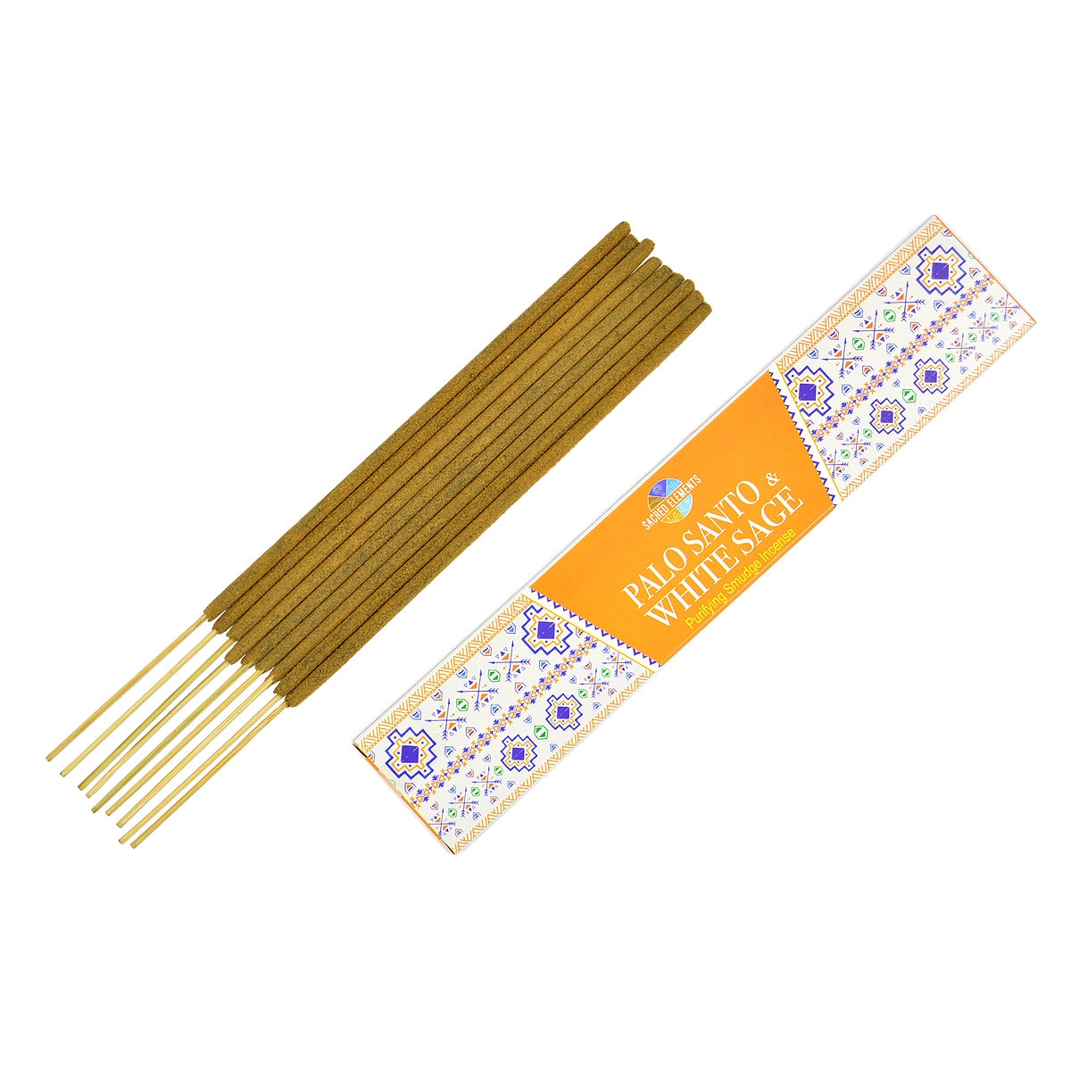 Betisoare parfumate premium e-palosanto Palo Santo si Salvie Alba 15 grame