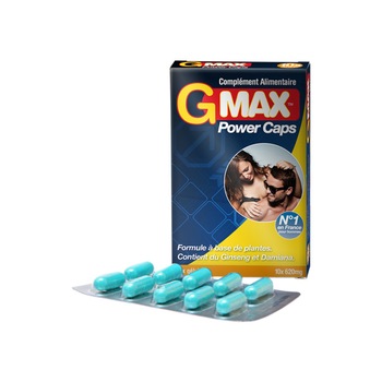 Pastile pentru erectie GMax Power Caps, viagra naturala, imbunatatire libidou, efect rapid, durata indelungata, ingrediente naturale, 10 capsule Pastile pentru erectie GMax Power Caps, viagra naturala, imbunatatire libidou, efect rapid, durata indelungata, ingrediente naturale, 10 capsule