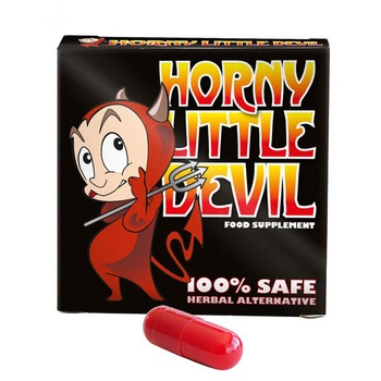 Pastile pentru erectie si potenta Horny Little Devil, viagra naturala, imbunatatire libidou, efect rapid, durata indelungata, ingrediente naturale, 1 capsula Pastile pentru erectie si potenta Horny Little Devil, viagra naturala, imbunatatire libidou, efect rapid, durata indelungata, ingrediente naturale, 1 capsula