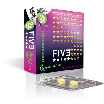 Pastile pentru erectie si potenta Five, viagra naturala, efect in 20-40 min, durata pana la 36h, 2 capsule Pastile pentru erectie si potenta Five, viagra naturala, efect in 20-40 min, durata pana la 36h, 2 capsule