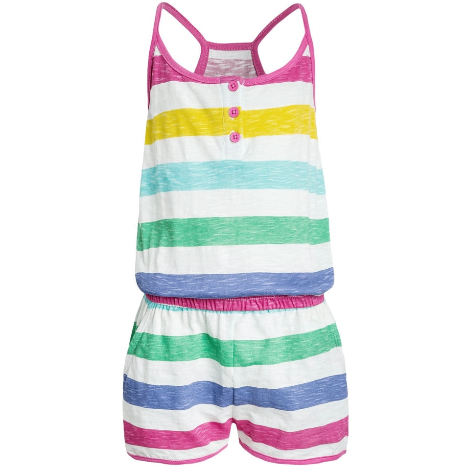 Salopeta Lemon Beret fete, multicolor, marimea 122 cm