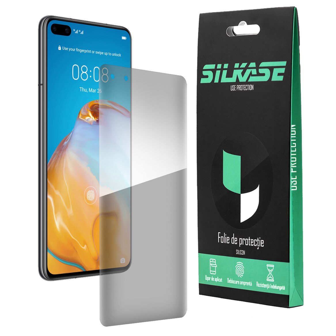 Folie Silkase Pentru Huawei P40 Protectie Ecran Silicon Regenerabil