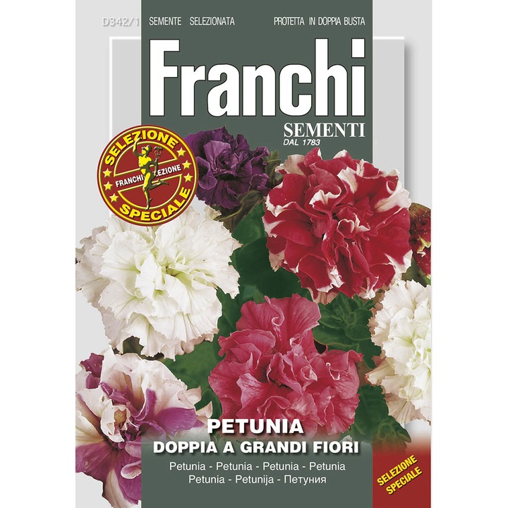 Seminte de Petunia pitica dubla Multicolor