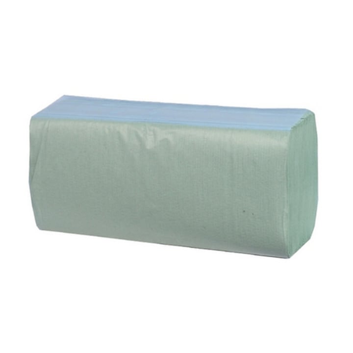 Prosoape hartie pliate Z, verde, 200 buc/set