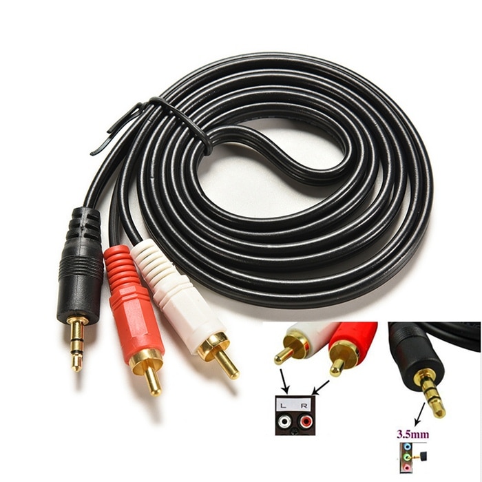 Câble Audio Jack 3.5mm vers RCA, Cromo Line, 5m