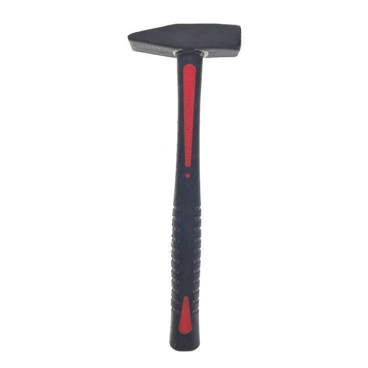 Чук 400гр, с дръжка 283х31х23мм, фибран, изолиран, противоплъзгащ, черен с червено