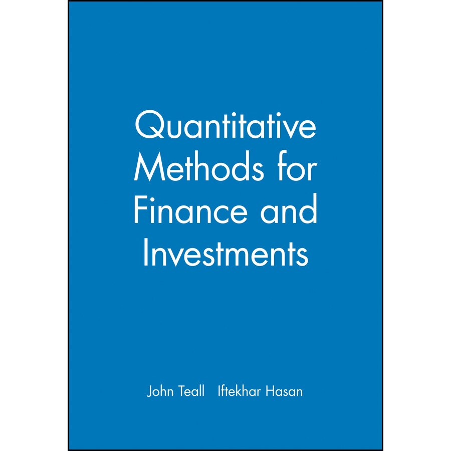 Quantitative Methods for Finance and Investments de John Teall [Paperback]