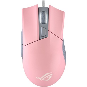 Mouse gaming ASUS ROG Gladius II Origin PNK LTD, RGB, switch-uri Omron, 12000 dpi, 6 butoane, 2 cabluri detasabile, iluminare Aura Sync, Roz Mouse gaming ASUS ROG Gladius II Origin PNK LTD, RGB, switch-uri Omron, 12000 dpi, 6 butoane, 2 cabluri detasabile, iluminare Aura Sync, Roz