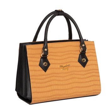 Geanta din piele ecologica Elizabeth George, Cheryl Series, 28x12x20 cm, Bej Geanta din piele ecologica Elizabeth George, Cheryl Series, 28x12x20 cm, Bej