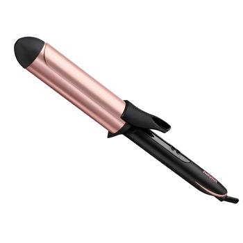 Ondulator BaByliss C453E, Loose Waves 38 mm, 210 grade, Invelis Quartz-Ceramic, 6 trepte de temperatura, LED, Roz/Negru Ondulator BaByliss C453E, Loose Waves 38 mm, 210 grade, Invelis Quartz-Ceramic, 6 trepte de temperatura, LED, Roz/Negru