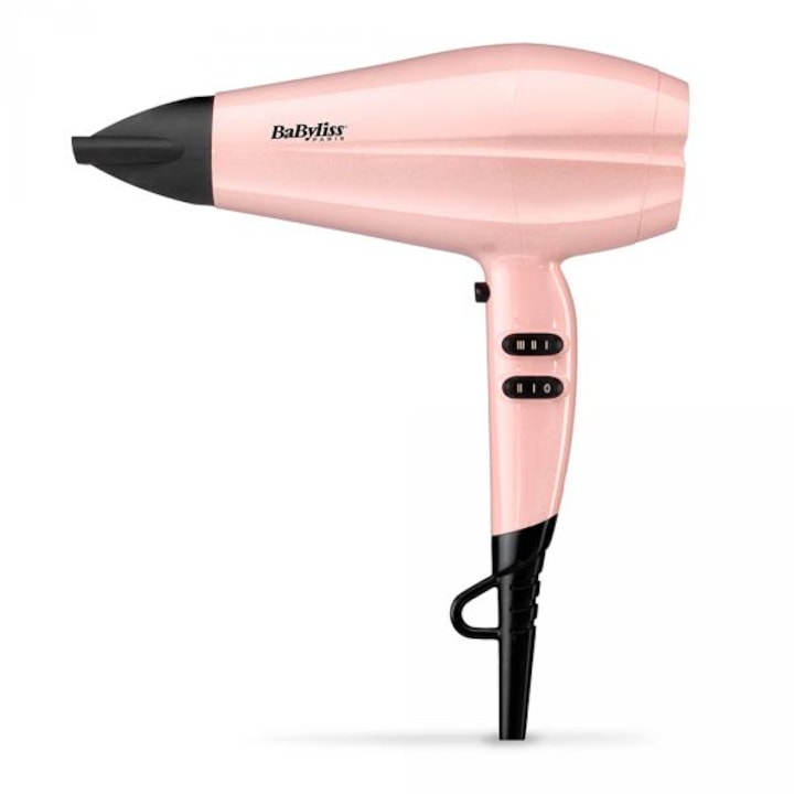 BaByliss 5337PRE Rose Blush hajszárító 2200W, 3 hőmérséklet fokozat, Rózsaszín