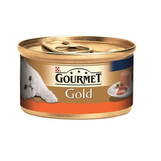 Hrana umeda pentru pisici Gourmet Gold, Mousse Curcan, 6 x 85 g