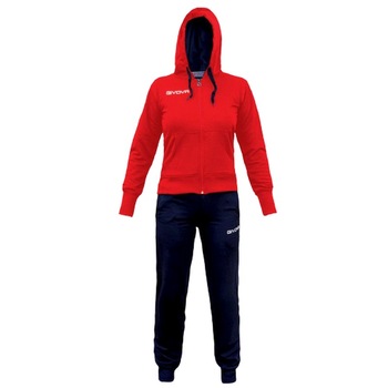 Trening dama Lady ,givova , rosu/bleumarin , marimea S Trening dama Lady ,givova , rosu/bleumarin , marimea S